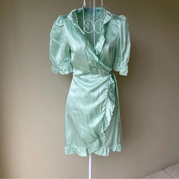 Hill house wrap mini silk dress - Picture 5 of 8